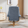 Sardinia Recliner Chair & Footstool in Chacha Ocean